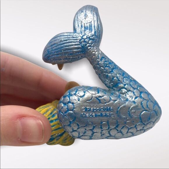 PAPO | 3/$15 Silver Mermaid Figurine With Clown Fish - Picture 3 of 6